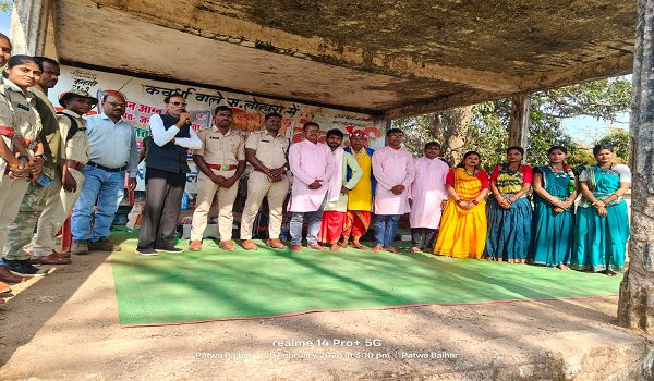 वन अग्नि रोकथाम के लिए वनमंडल द्वारा चलाया गया जन जागरूकता अभियान"