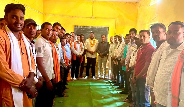  तहसील साहू संघ  लोरमी का ग्राम सराई पतेरा में होने वाले आदर्श विवाह के कार्यक्रम के तैयारी एवं कार्यक्रम स्थल का निरीक्षण करने के लिए महत्वपूर्ण बैठक आहूत की गई थी