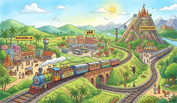 आजादी के 78 साल बाद भी रेल को तरसता मुंगेली:कागजों में सिमट कर रह गई करोड़ों की 'कटघोरा-मुंगेली-डोंगरगढ़' रेल लाइन परियोजना