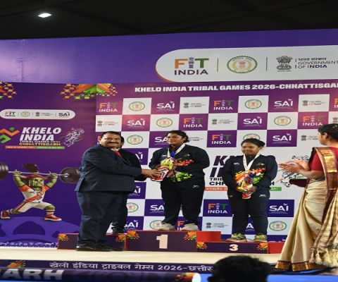 खेलो इंडिया ट्राइबल गेम्स 2026: निकिता ने रचा इतिहास, भारोत्तोलन में कुल 160 किलोग्राम उठाकर छत्तीसगढ़ को दिलाया पहला स्वर्ण