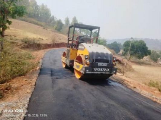 बैगापारा सड़क निर्माण कार्य संतोषप्रद, क्षतिग्रस्त हिस्सों का सुधार कर बीटी कार्य पूर्ण