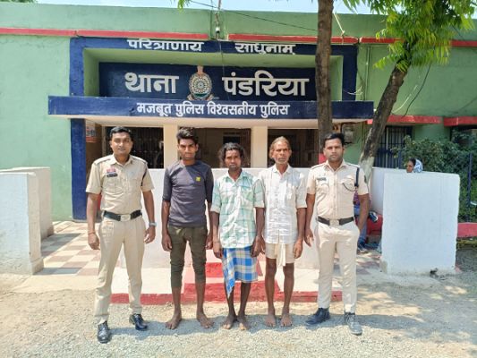 पशु तस्करी पर पण्डरिया पुलिस की बड़ी कार्यवाही।