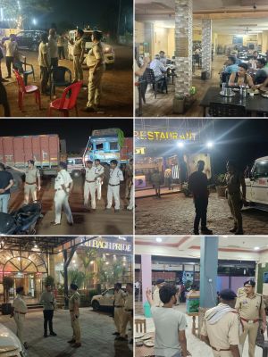 हाईवे किनारे ढाबों और होटलों में रायपुर ग्रामीण पुलिस की आकस्मिक जांच, संचालकों को दिए सख्त निर्देश