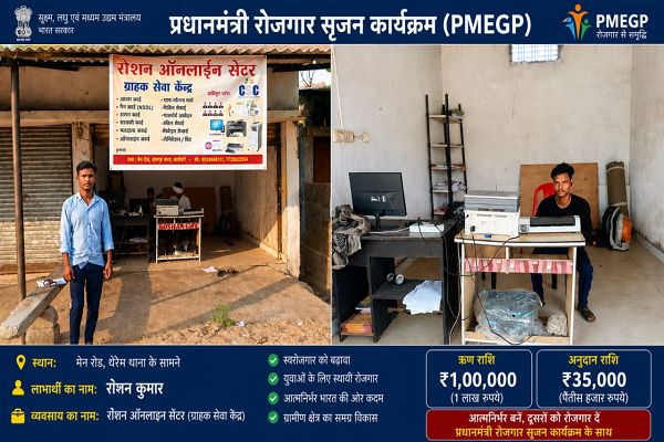 प्रधानमंत्री रोजगार सृजन कार्यक्रम से साकार हुआ स्वरोजगार का सपना