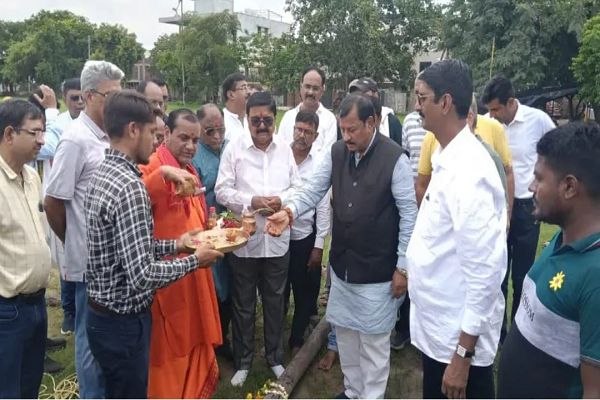 पदमनाभपुर में रामेश्वरम तीर्थ की भव्य झांकी वाले पंडाल में विराजेगे गणपति बप्पा