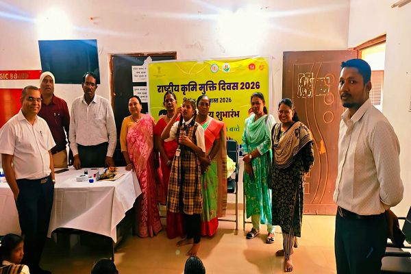  राष्ट्रीय कृमि मुक्ति दिवस पर सुकमा में स्वास्थ्य अभियान तेज