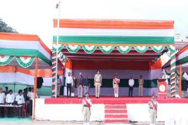 राष्ट्रीय पर्व स्वतंत्रता दिवस के मुख्य समारोह का किया गया अंतिम रिहर्सल