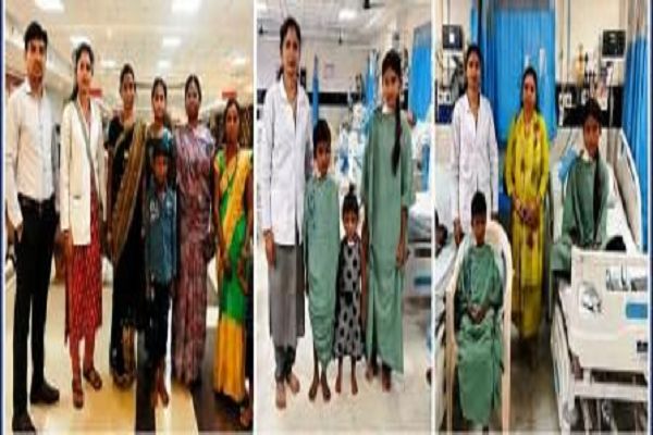 चिरायु टीम की पहल से तीन बच्चों को मिला नया जीवन