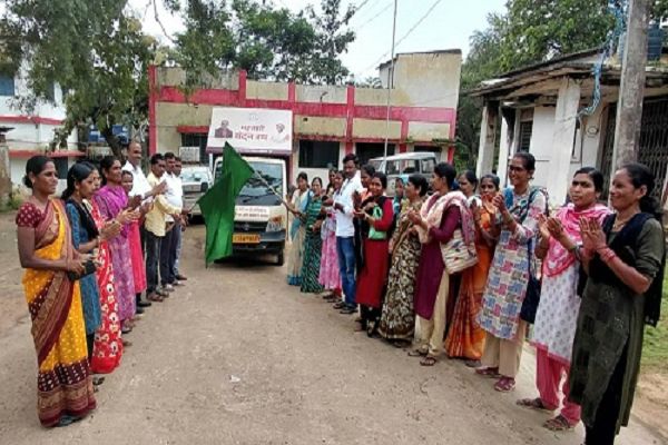 सुकमा में जनकल्याणकारी योजनाओं का जागरूकता रथ रवाना