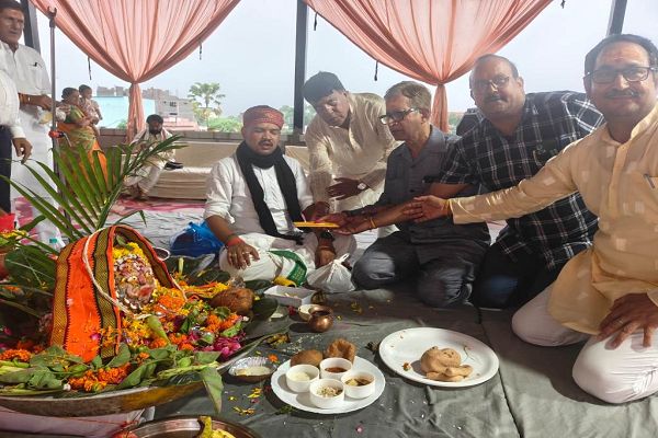 सावन के अंतिम सोमवार कान्यकुब्ज ब्राह्मण समाज ने किया रुद्राभिषेक