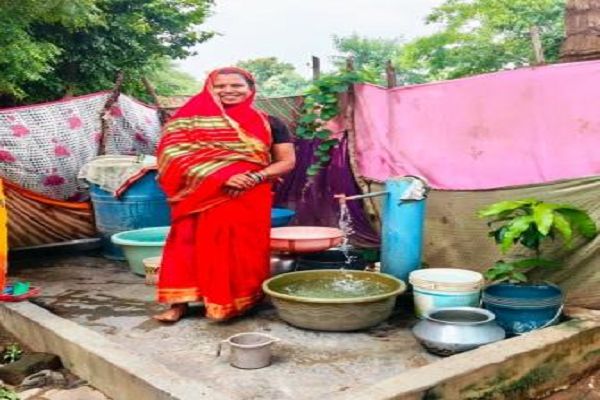 नल से घर तक पानी की सुविधा कविता बोलीं- धन्यवाद विष्णुदेव साय भैया