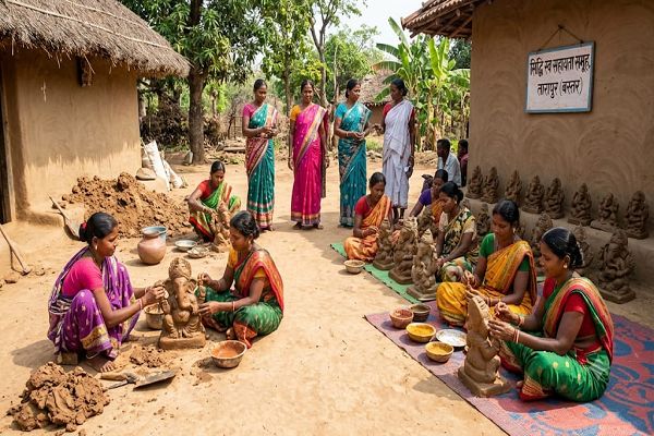 गणेशोत्सव में बस्तर की महिलाओं का कमाल