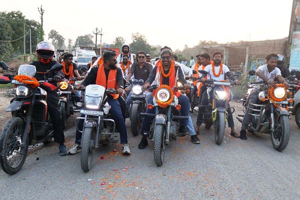 सेवा यात्रा बाइक रैली का कोरबा जिले में भव्य स्वागत