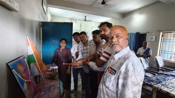 ग्राम पंचायत सांकरा में महात्मा गांधी जयंती पर श्रद्धांजलि सभा आयोजित