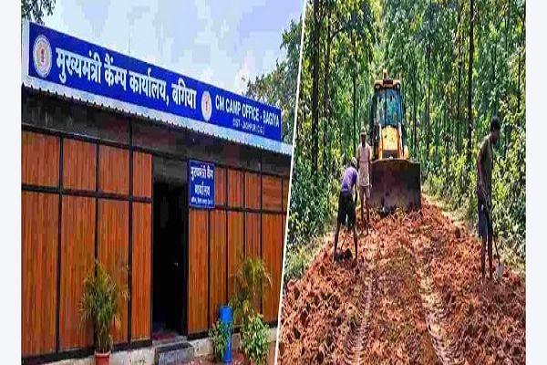 मुख्यमंत्री कैंप कार्यालय की पहल से गायलुंगा-बछराव मार्ग की मरम्मत शुरू