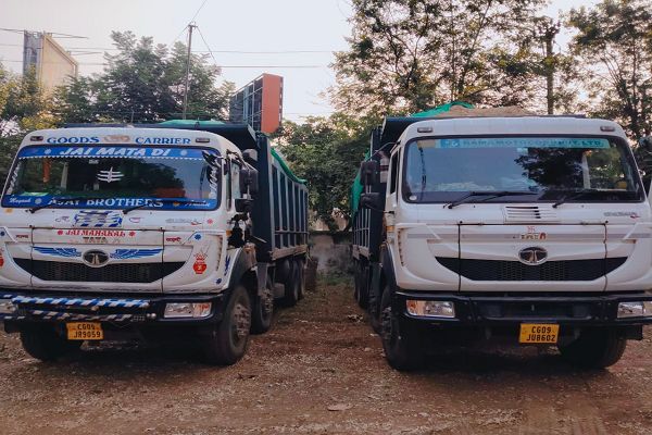 अवैध रेत परिवहन पर सख्त कार्रवाई, बेमेतरा में 6 हाइवा वाहन जब्त