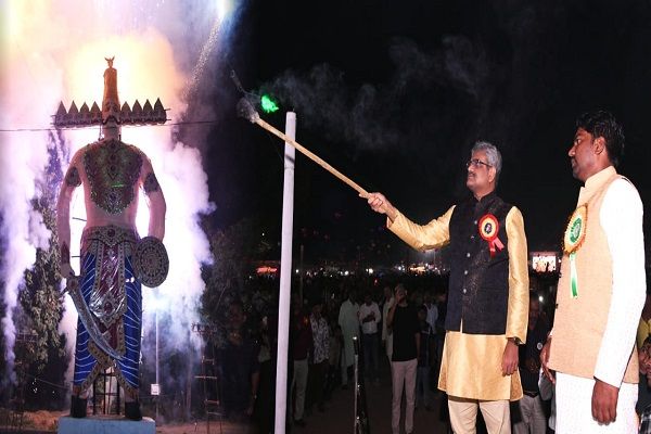  बालकोनगर में धूमधाम से मनाया गया विजयादशमी उत्सव