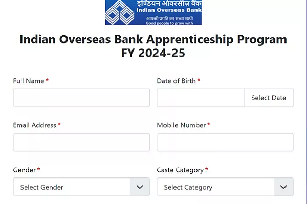 IOB Recuitment 2024: ग्रेजुएट युवाओं के पास इंडियन ओवरसीज बैंक में नौकरी पाने का सुनहरा मौका, 10 सितंबर तक कर लें आवेदन