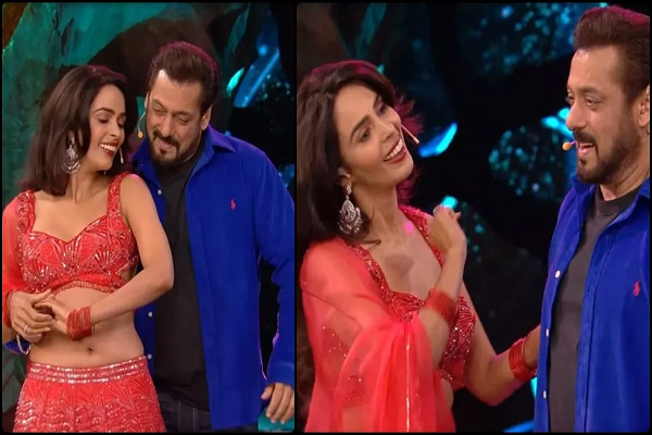 'बिग बॉस 18' के मंच पर Mallika Sherawat ने Salman Khan को किया Kiss, फ्लर्ट करते ही शर्म से लाल हुए एक्टर