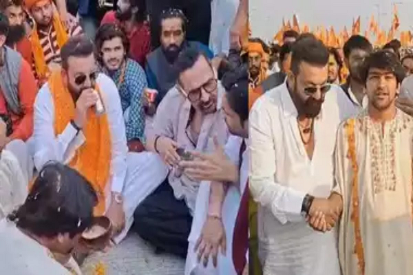 Dhirendra Shastri के साथ जमीन पर बैठकर Sanjay Dutt ने पी चाए, पदयात्रा में शामिल होकर बोले- बाबा बहुत बड़े सुपरस्टार हैं &hellip;