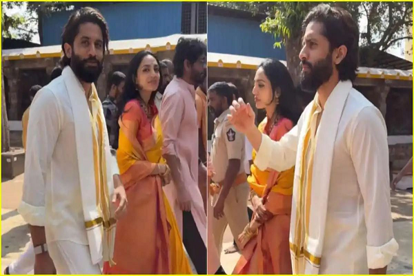 भगवान का आशीर्वाद लेने श्रीशैलम मंदिर पहुंचे Naga Chaitanya और Sobhita Dhulipala, शादी के बाद पहली बार हुए स्पॉट &hellip;