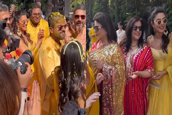 Priyanka Chopra ने शेयर किया भाई Siddharth Chopra के हल्दी सेरेमनी की फोटो, ढोल की बीट्स पर परिवार के साथ डांस करते नजर आई देसी गर्ल &hellip;