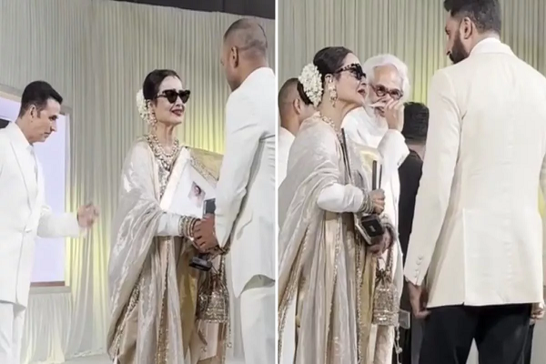 Rekha ने Akshay Kumar को किया इग्नोर Abhishek Bachchan को दी जादू की झप्पी, यूजर्स बोले- अब हमें पता लगा...