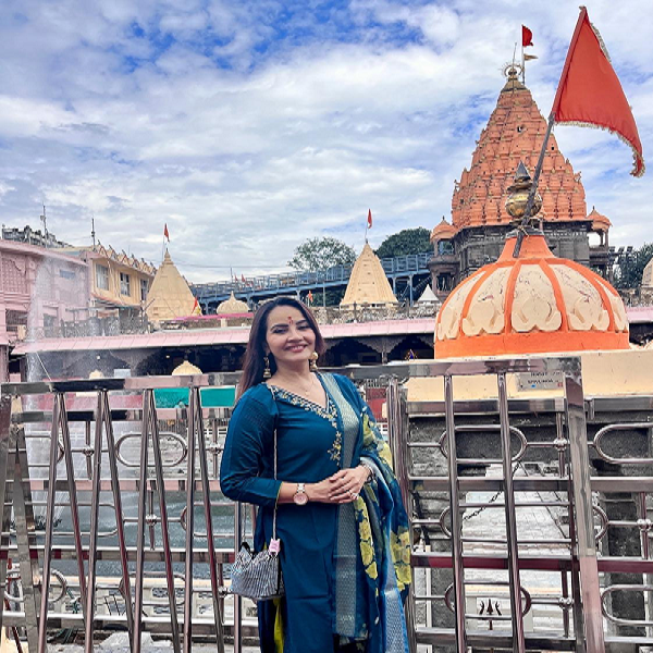 गीतांजलि मिश्रा ने उज्जैन में महाकाल के दर्शन कर लिया आशीर्वाद!