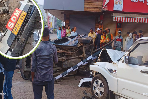 काल बनकर आई SDM की गाड़ी: तेज रफ्तार वाहन ने बाराती वैन को मारी टक्कर, 2 की मौत, 5 गंभीर