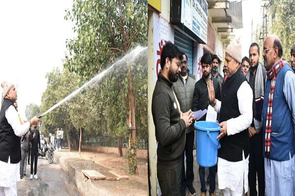 ऊर्जा मंत्री ने प्रदूषण मुक्त करने का लिया संकल्प: सड़कों पर उतरकर खुद ही की सफाई, खराब आबोहवा के चलते हुआ था प्रद्युम्न तोमर के बड़े भाई का निधन