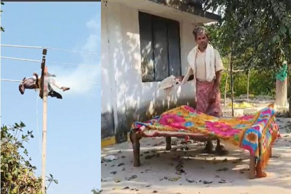 करंट से किसान की मौतः सिचाई पंप का कनेक्शन जोड़ने खंभे में चढ़ने के दौरान हादसा