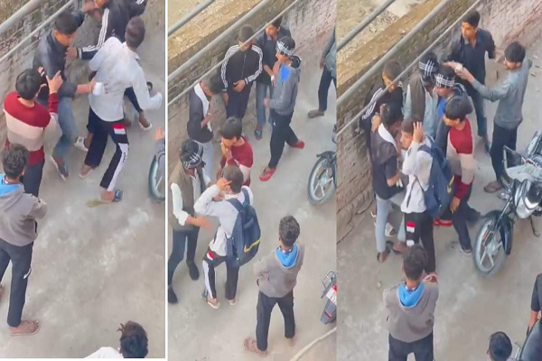 छात्रों के दो गुटों में विवाद: लात-घूंसें से जमकर हुई मारपीट, एक छात्र के सिर से बहा खून