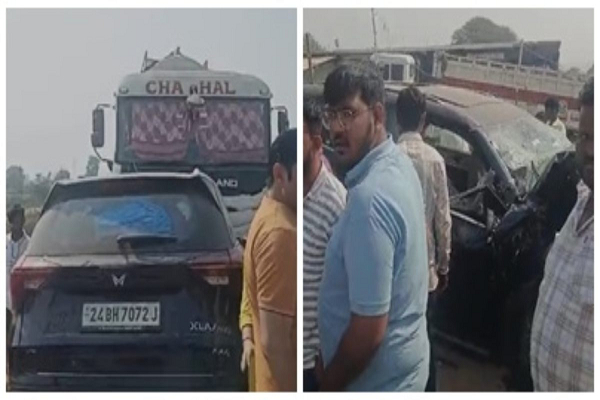 भीषण सड़क हादसे में एक ही परिवार के 3 की मौत, खड़े ट्रक से टकराई तेज रफ्तार कार, महाकुंभ से स्नान कर लौट रहे थे सभी  