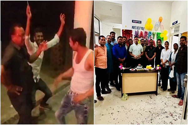 'पीले-पीले ओ मोरे राजा...&rsquo;, पन्ना में टीआई के बर्थडे पर थाने में लगे ठुमके, चार लाइन अटैच