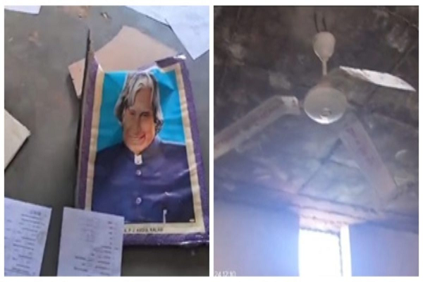 बदमाशों ने स्कूल में घुसकर की तोड़फोड़, रजिस्टर जलाया, पूर्व राष्ट्रपति की तस्वीर फेंकी, FIR दर्ज