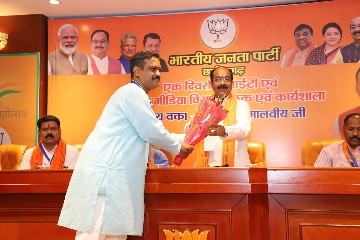 भाजपा आईटी और सोशल मीडिया की एक दिवसीय कार्यशाला भाजपा प्रदेश कार्यालय कुशाभाऊ ठाकरे परिसर में प्रारंभ।