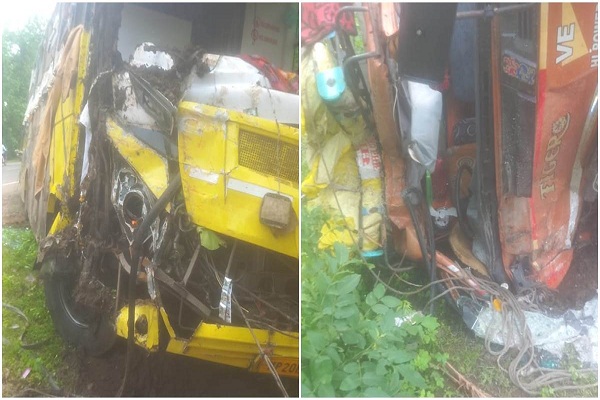जबलपुर से इंदौर के लिए निकली बस ट्रक से टकराई, दो यात्रियों की मौत