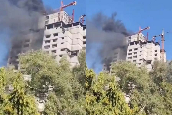 जयपुर के अस्पताल के निर्माणाधीन आयुष्मान टावर में लगी आग, फायर ब्रिगेड ने ऐसे पाया काबू