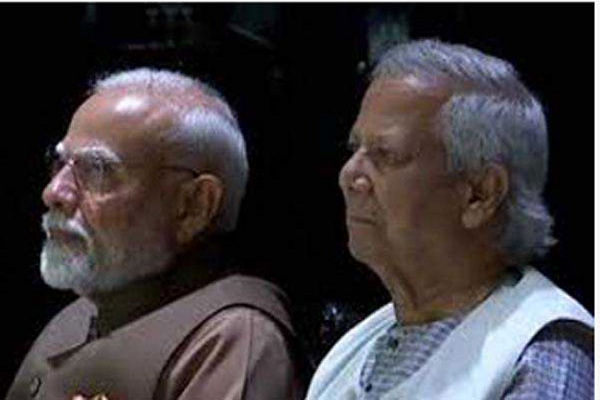 मोदी ने मोहम्मद यूनुस के साथ द्विपक्षीय वार्ता की