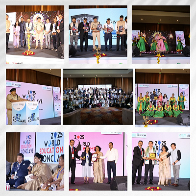  इंदौर में वर्ल्ड कॉन्क्लेव 2025 का भव्य आयोजन, 'ट्रांसफॉर्म, इनोवेट, डिसरप्ट' थीम ने बिखेरा ग्लोबल विज़न का रंग