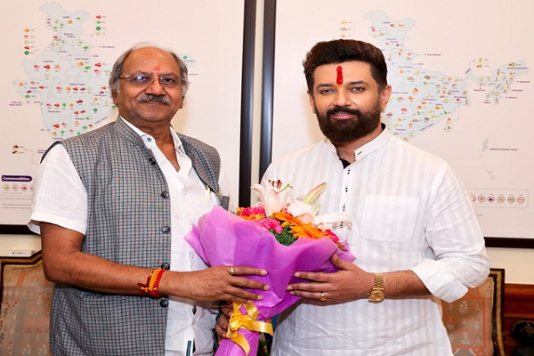 चिराग पासवान से मिले बृजमोहन अग्रवाल, रखा फूड प्रोसेसिंग हब का प्रस्ताव