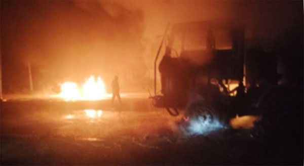 रांची में कोयला ट्रांसपोर्टिंग में लगे तीन वाहनों में लगाई आग, तीन महीने में ऐसी सात वारदात