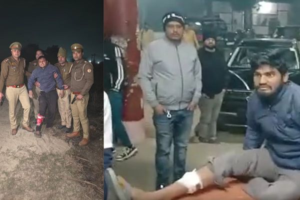 यूपी में एक और एनकाउंटर, लूट और बम फेंकने वाले 4 आरोपी गिरफ्तार