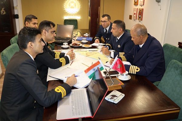 भारतीय नौसेना का जहाज तुशील मोरक्को में पहुंचा