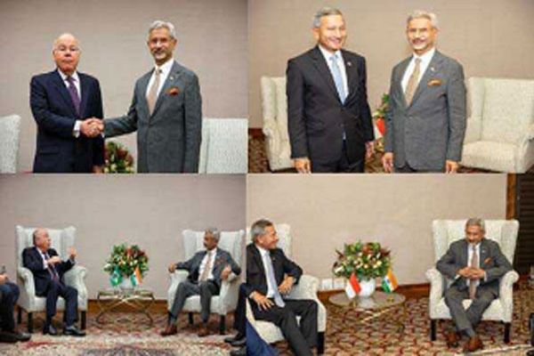 जयशंकर ने सिंगापुर और ब्राजील के वित्त मंत्रियों से की मुलाकात