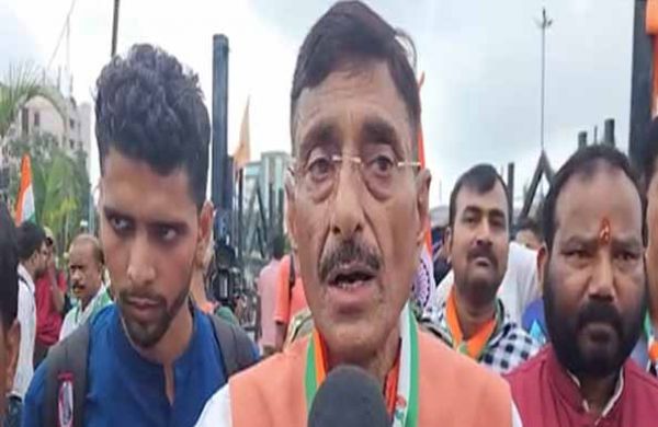 राहुल गांधी में हिम्मत है तो रांची आकर सीएम आवास के बाहर धरना दें: संजय सेठ
