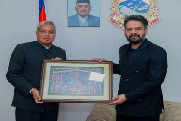 भारतीय राजदूत नवीन श्रीवास्तव ने नेपाल के पीएम बालेन शाह से की मुलाकात