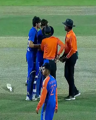 थर्ड अंपायर के फैसले से भारत-अफगानिस्तान के मैच में बवाल, जमकर हुआ ड्रामा