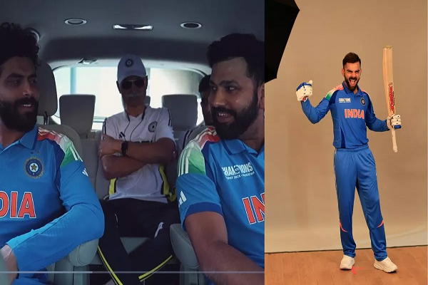 Champions Trophy 2025: भारत की नई जर्सी पहने रोहित शर्मा और रवींद्र जडेजा के बीच हुई मजेदार बातचीत
