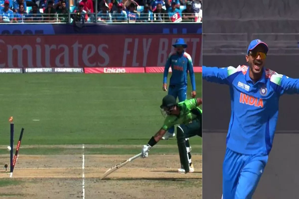 Axar Patel का अभेद निशाना, पलक झपकते ही बिखेर दीं गिल्लियां, पाकिस्&zwj;तानी खेमे में मायूसी